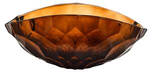 KRIŠTÁĽOVÁ MISKA BOHEMIA HONEY COMB SMOKEY 405MM