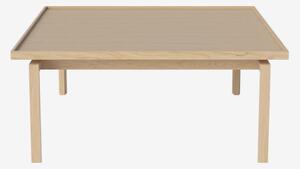 Elton konferenčný stolík 96 x 96 cm - Bielený dub , 28cm