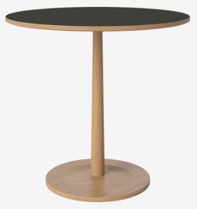 Turned jedálenský stôl s laminátom Ø75 cm - Drevo dub