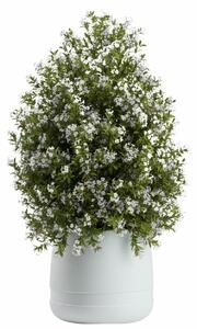 PLASTOVÝ KVETINÁČ LUNA VASE 42X32 CM BIELA