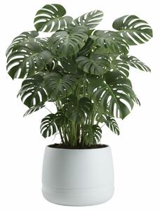 PLASTOVÝ KVETINÁČ LUNA VASE 48X38 CM BIELA