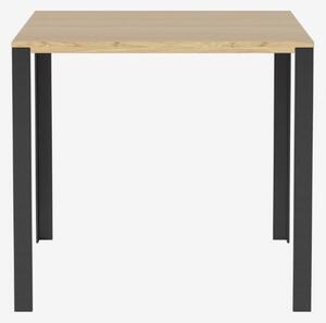 Link jedálenský stôl 80x80 cm - Dub , Kov čierny