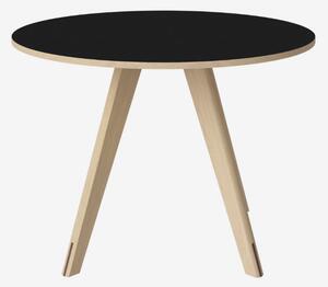 New Mood jedálenský stôl s laminátom Ø100 cm - sivý laminát , Drevo dub