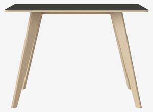 New Mood barový stôl s laminátom 75x150cm V105cm - Bielený dub , biely laminát