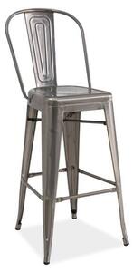 Barová stolička vyrobená výhradne z kovu (n146357)