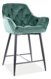 Štýlová barová stolička ktorá upúta pozornosť zelená (n199960)
