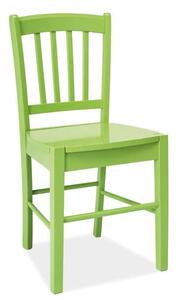 Celodrevená stolička v škandinávskom štýle, zelená (n147526)