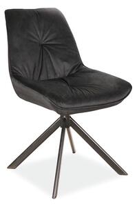Moderná stolička s mäkkým sedákom, čierna (n202050)