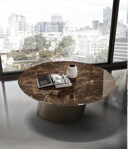 DORADO konferenčný stolík s mramorovou doskou - Mramor , Ø100x35cm