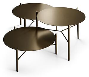 JACK konferenčný stolík s kovovou doskou - Kov , Ø60x36cm