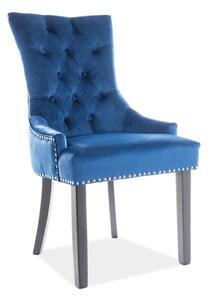 Originálna jedálenská stolička-kreslo, čierna/modrá (n150358)