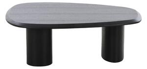 Čierny konferenčný stolík s doskou v dekore jaseňového dreva 78x96 cm Tirano – House Nordic