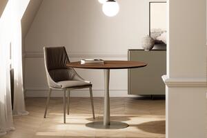 FILÙ BISTRO stôl s drevenou doskou - Ø80x75cm