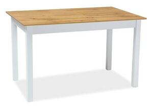 Jedálenský stôl v klasickom dizajne 100, dub wotan/biely (n172949)