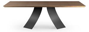 TWIST stôl s drevenou doskou