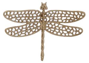 Kovová nástenná dekorácia 24x17,5 cm Dragonfly – Light & Living
