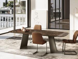 DORIAN stôl s mramorovou doskou - 200x106x75cm