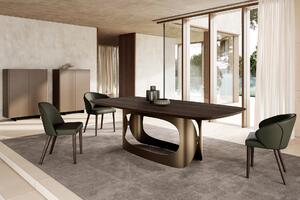 POLIFEMO stôl s drevenou doskou - 200x106x75cm
