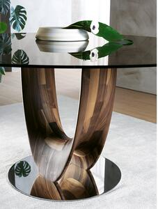 AXIS stôl okrúhly - Sklo , 120x120cm