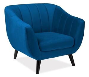 Pohodlné kreslo s vynikajúcijm dizajnom, modré (n148223)