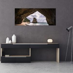 Obraz z jaskyne, Nový Zéland (120x50 cm)