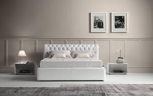 Royal posteľ - úložný priestor s roštom , 140x200cm , Látka