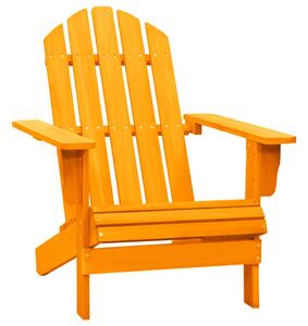 Záhradná stolička Adirondack jedľový masív oranžová