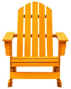 Záhradná hojdacia stolička Adirondack jedľový masív oranžová