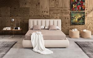 Roy posteľ - úložný priestor s roštom , 120x200cm , Látka