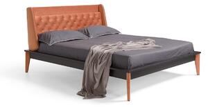 Roma posteľ - Koža , 160x200cm , fixná verzia