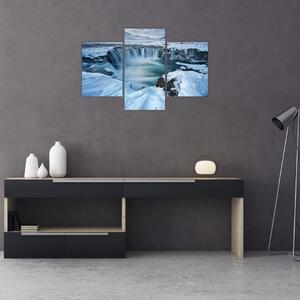 Obraz - Vodopád Bohov, Island (90x60 cm)