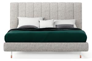 Ginevra Slim posteľ - Koža , úložný priestor s roštom , 160x200cm