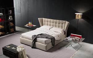 Flower posteľ - Koža , úložný priestor s roštom , 180x200cm
