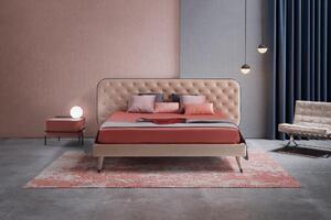 Elysium Chester posteľ - Látka , úložný priestor s roštom , 160x200cm