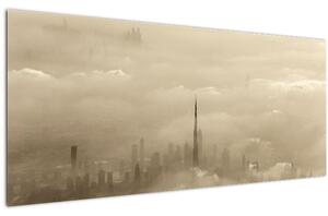 Obraz mesta v mrakoch (120x50 cm)