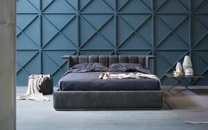 Ambassador čalúnená posteľ - Koža , fixná verzia , 160x190cm