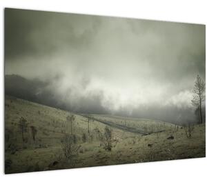 Obraz krajiny pred búrku (90x60 cm)