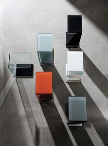 SWAN kávový stolík farebný - 48x32cm , Lakované farebné sklo