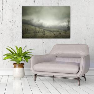 Obraz krajiny pred búrku (90x60 cm)