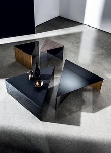 REGOLO triangular kávový stolík - 55x55cm , Sklo