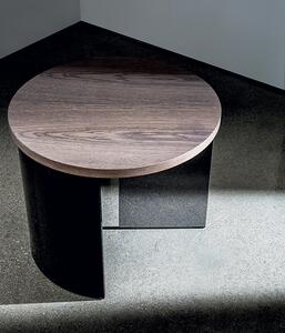 REGOLO round kávový stolík - Ø55x45cm , Drevená dýha