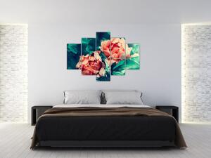 Obraz jarných kvetov (150x105 cm)