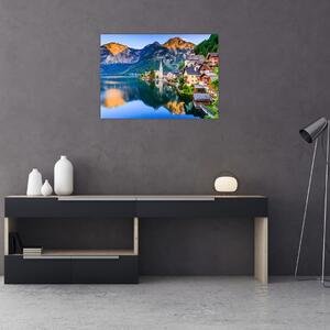 Obraz - Alpská dedina (70x50 cm)