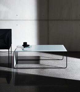 NIDO kávový stolík - 55x40x52cm , Lakované farebné sklo