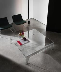 FROG kávový stolík - 140x72cm , Lakované farebné sklo