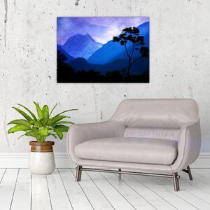 Obraz - Nočné nebo v Nepále (70x50 cm)