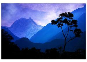 Obraz - Nočné nebo v Nepále (90x60 cm)
