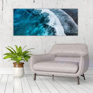 Obraz - Vlny na mori (120x50 cm)