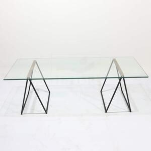 Albert sklenený jedálenský stôl - 160 x 85 cm