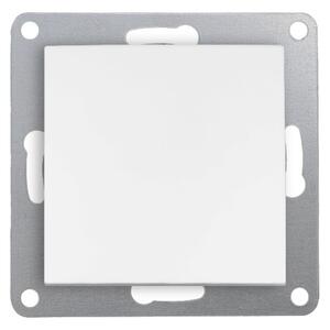 Elhard Vypínač Vera Aluminium jednopólový č.1, strieborný - kompletný VA5301S